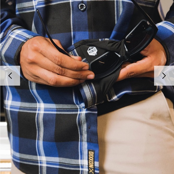 DIXXON Navy CPT 10 Year Flannel Mens Shirt - Picture 5 of 9